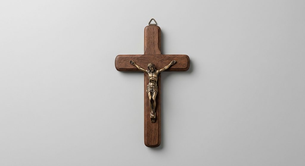 Crucifixo de Parede em Madeira MDF 30 cm